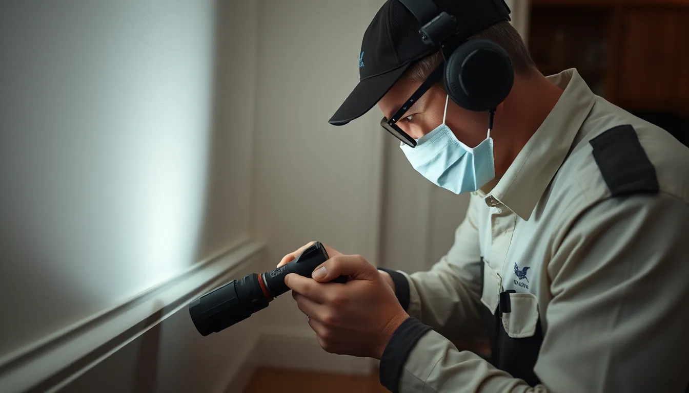 image d'une inspection des lieux par un technicien CMB3D dans le domicile d'un particulier